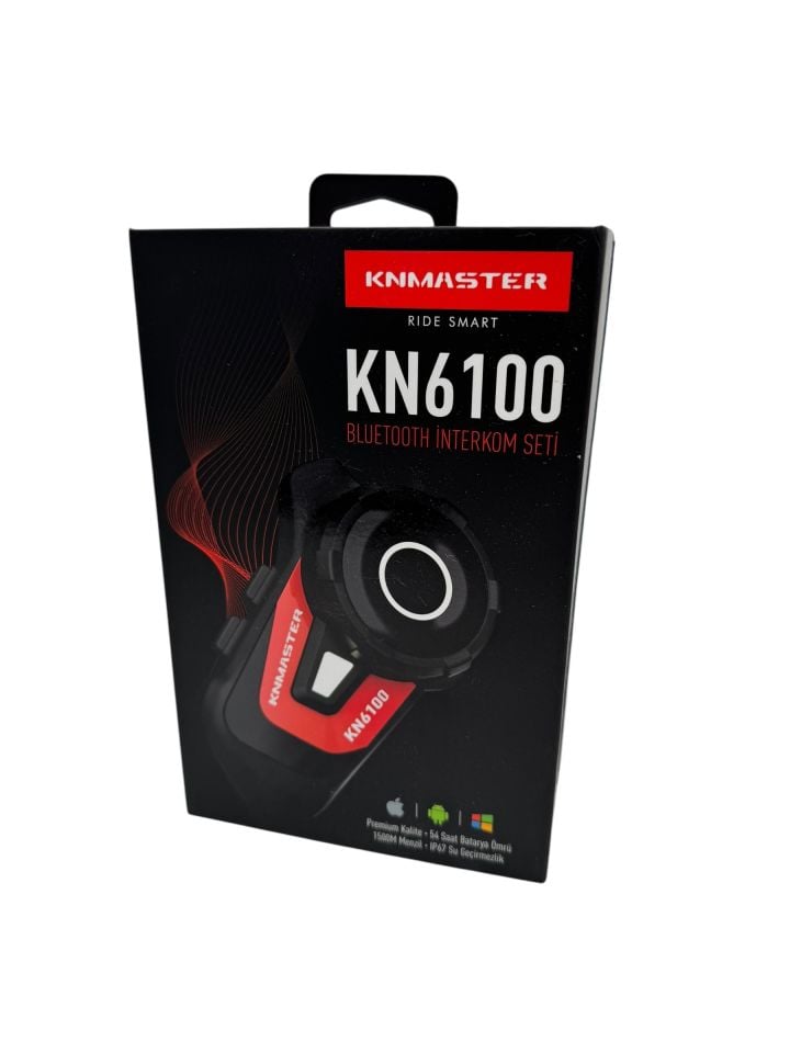 Knmaster KN6100 Karbon - Bluetooth İnterkom Seti