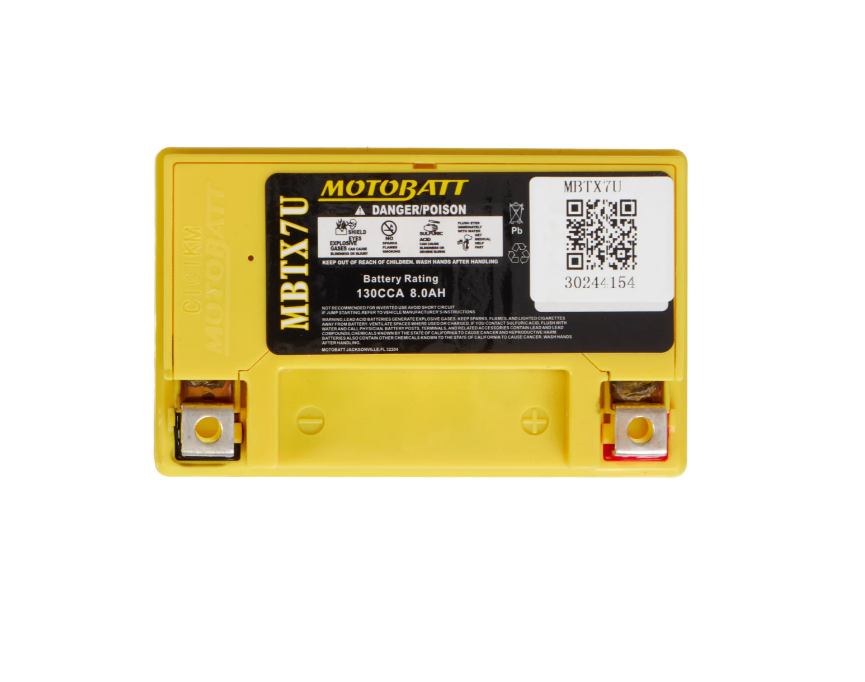 Motobatt 12 Volt 8 Amper Dik Akü MBTX7U
