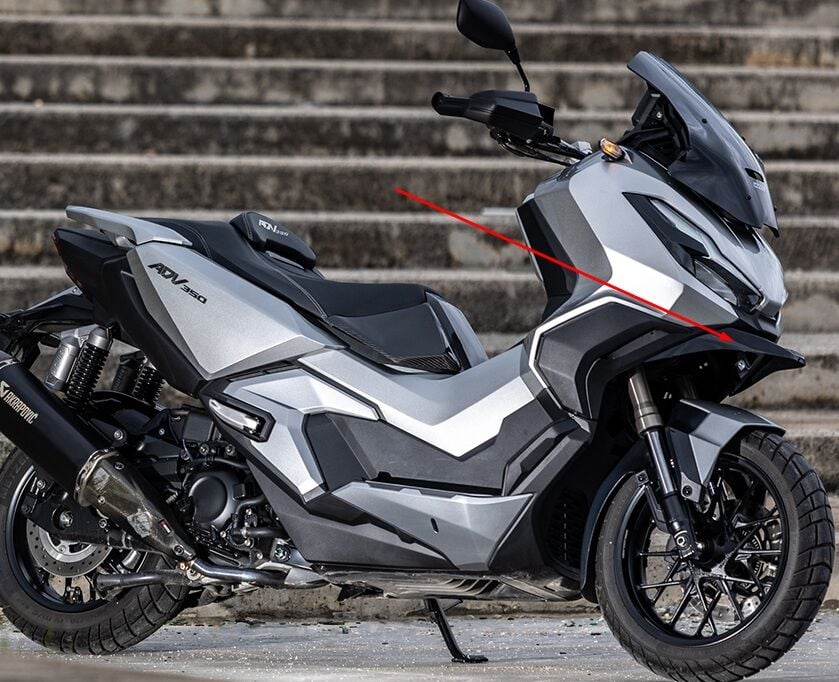 Honda ADV 350 Ön Çamurluk Üst Uzatma Mat Siyah