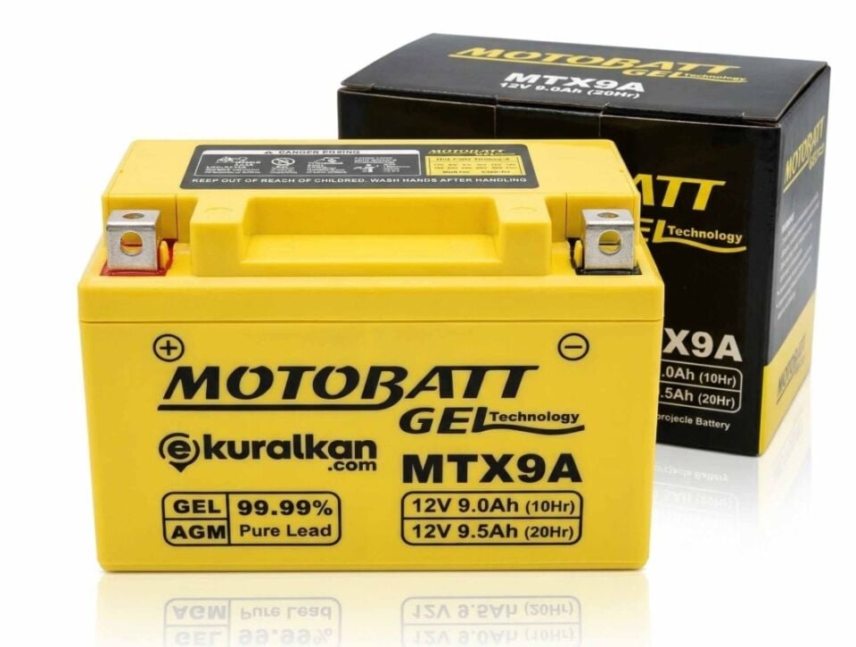 Motobatt Akü 12V 9 A 135 CCA (148x105x82)