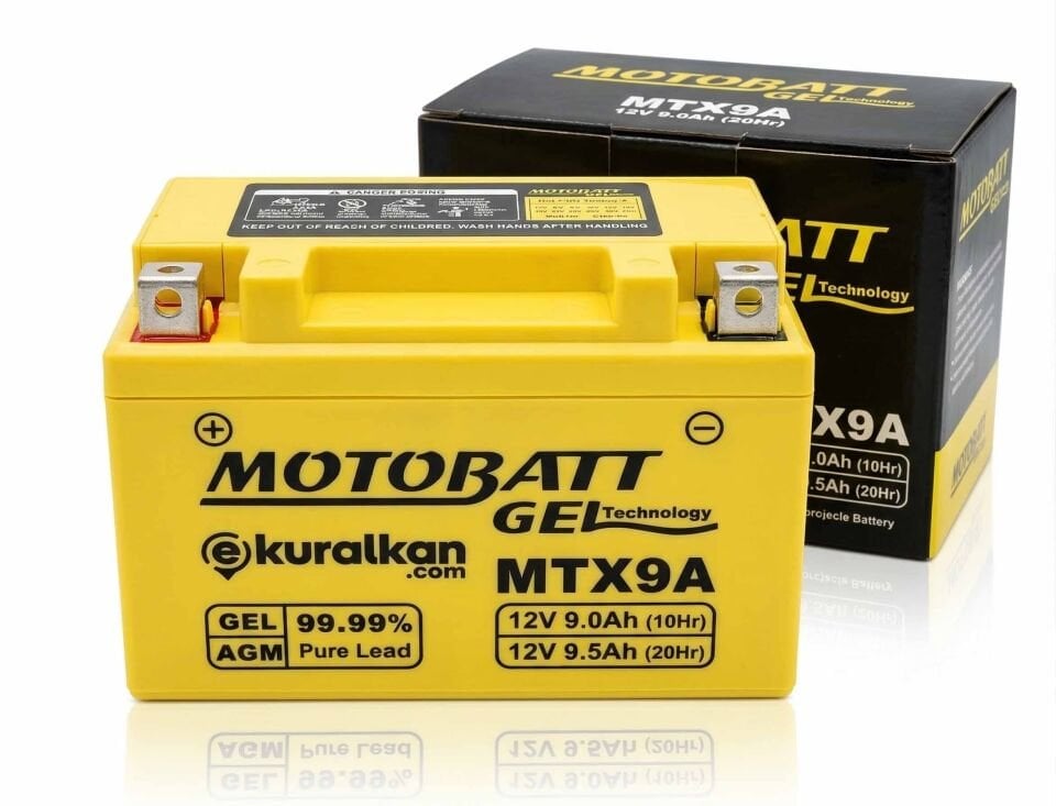 Bajaj Pulsar N 250 Orjinal Akü 2 Kutup 9 Ah 135 CCA