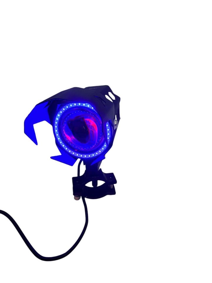 Motosiklet Led Sis Lambası U7 Angel Çakarlı