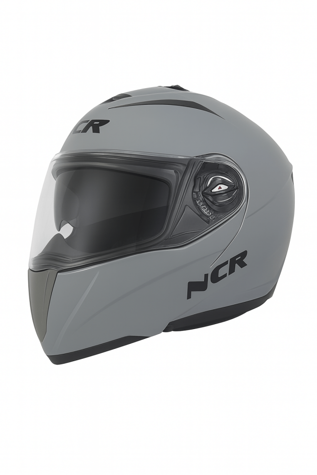 NCR 158 Çene Açılır Gözlüklü Motosiklet Kaskı Nardo Gri