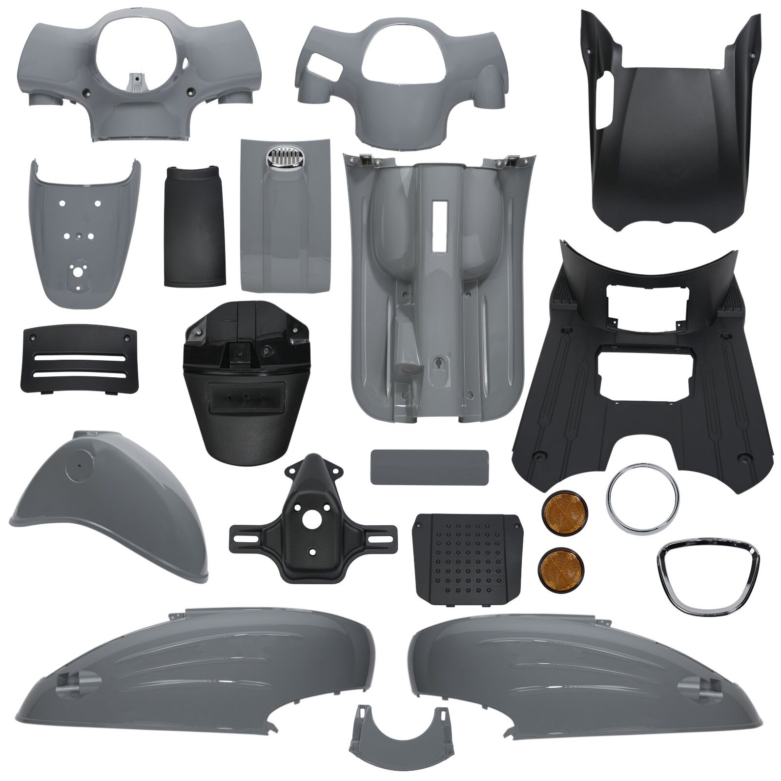 Mondial Turismo 50 Kaporta Seti Gri Komple