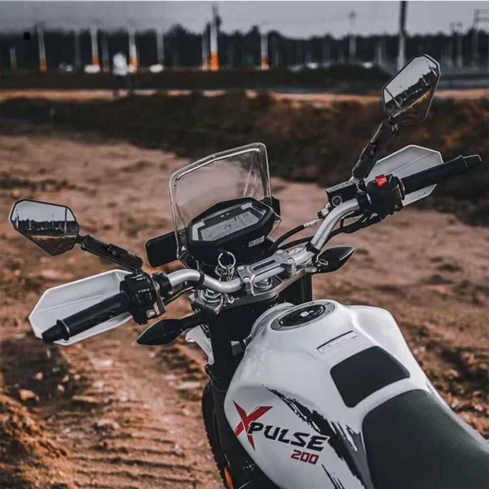 360° Ayarlanabilir Üniversal Motosiklet Aliminyum Katlanır Dikiz Aynası
