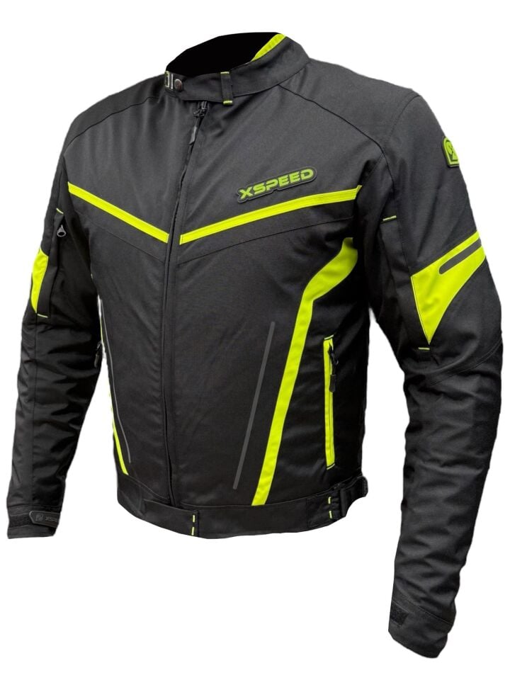 Xspeed Zeus 4 Mevsimlik Korumalı Motosiklet Montu Yeni Sezon Siyah Neon