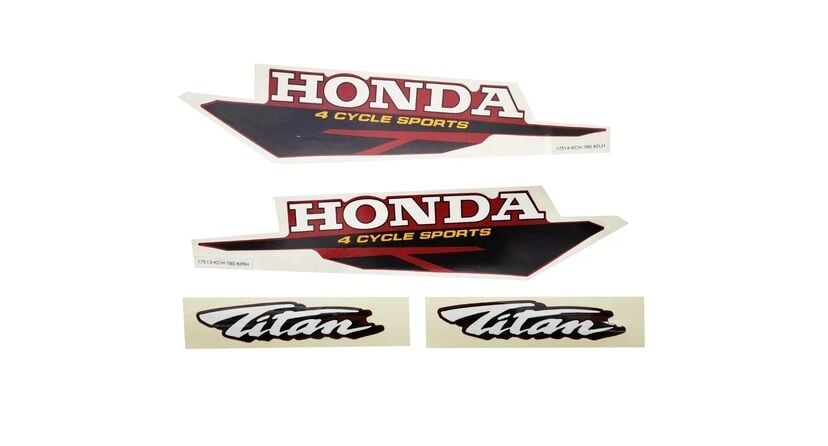 Honda Titan Etiket Takımı Siyah (1996-99)