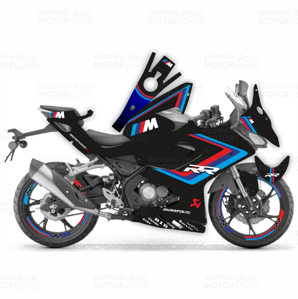 RKS SRK 125 R M Power Carbon Design Sticker Set