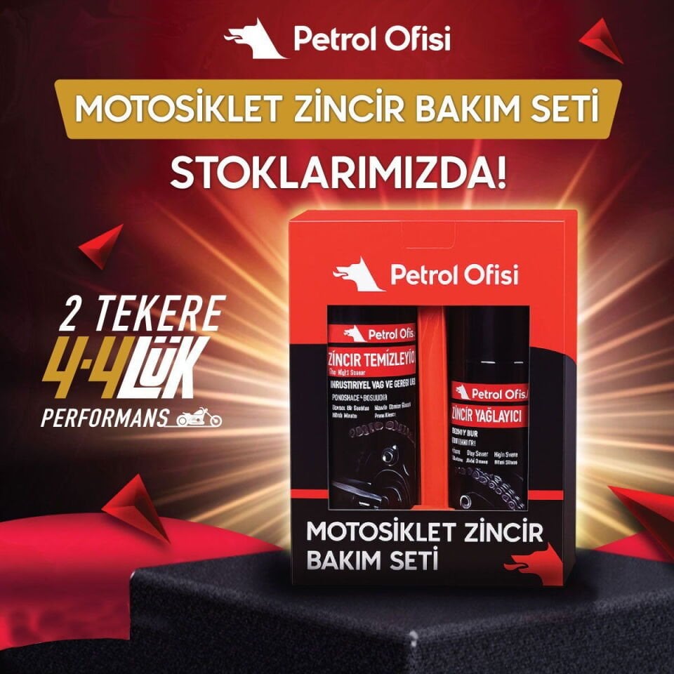Petrol Ofisi Motosiklet Zincir Bakım Seti