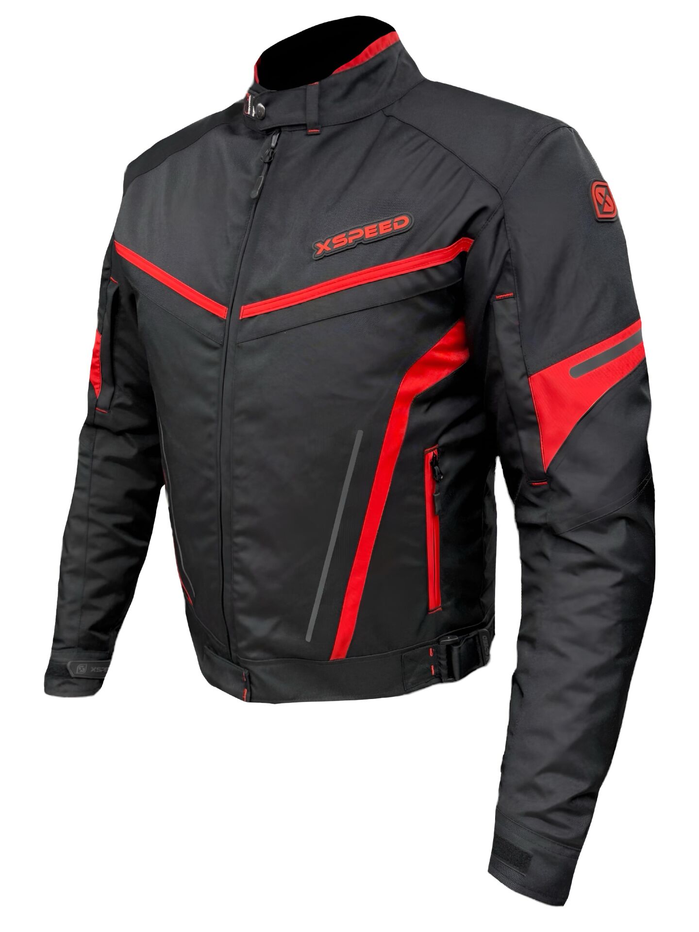 Xspeed Zeus 4 Mevsimlik Korumalı Motosiklet Montu Yeni Sezon Siyah Kırmızı
