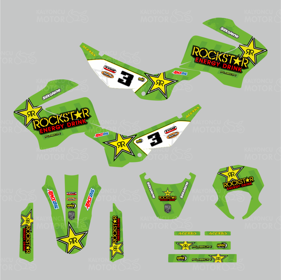 Mondial X-Treme Max 200 i Rockstar Sticker Set