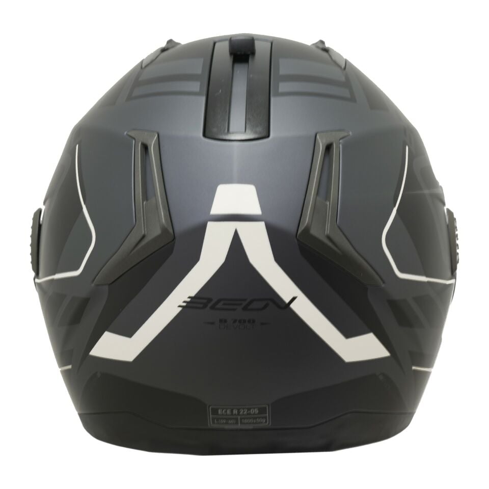 Beon B700 Air Tek Çene Açılır Vizörlü Motosiklet Kaskı Siyah  L