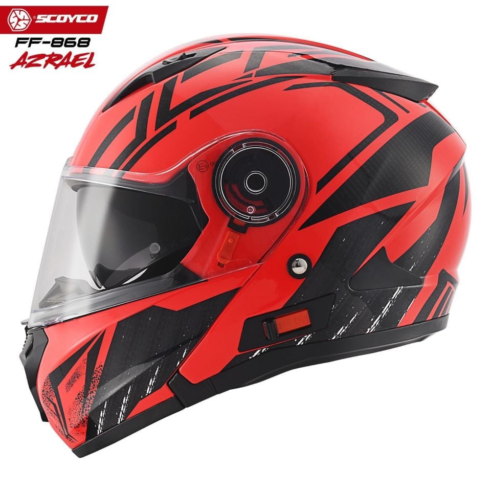 Scoyco Motosiklet Kaskı 868 Azrael Çene Açılır Kask