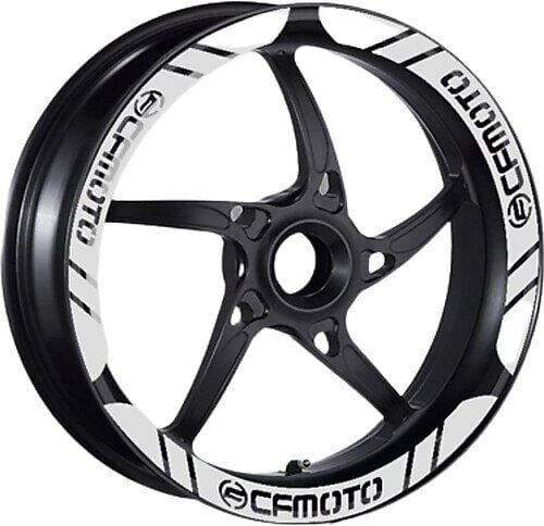 Cf Moto 250 SR Jant Şeridi Geniş Siyah Beyaz
