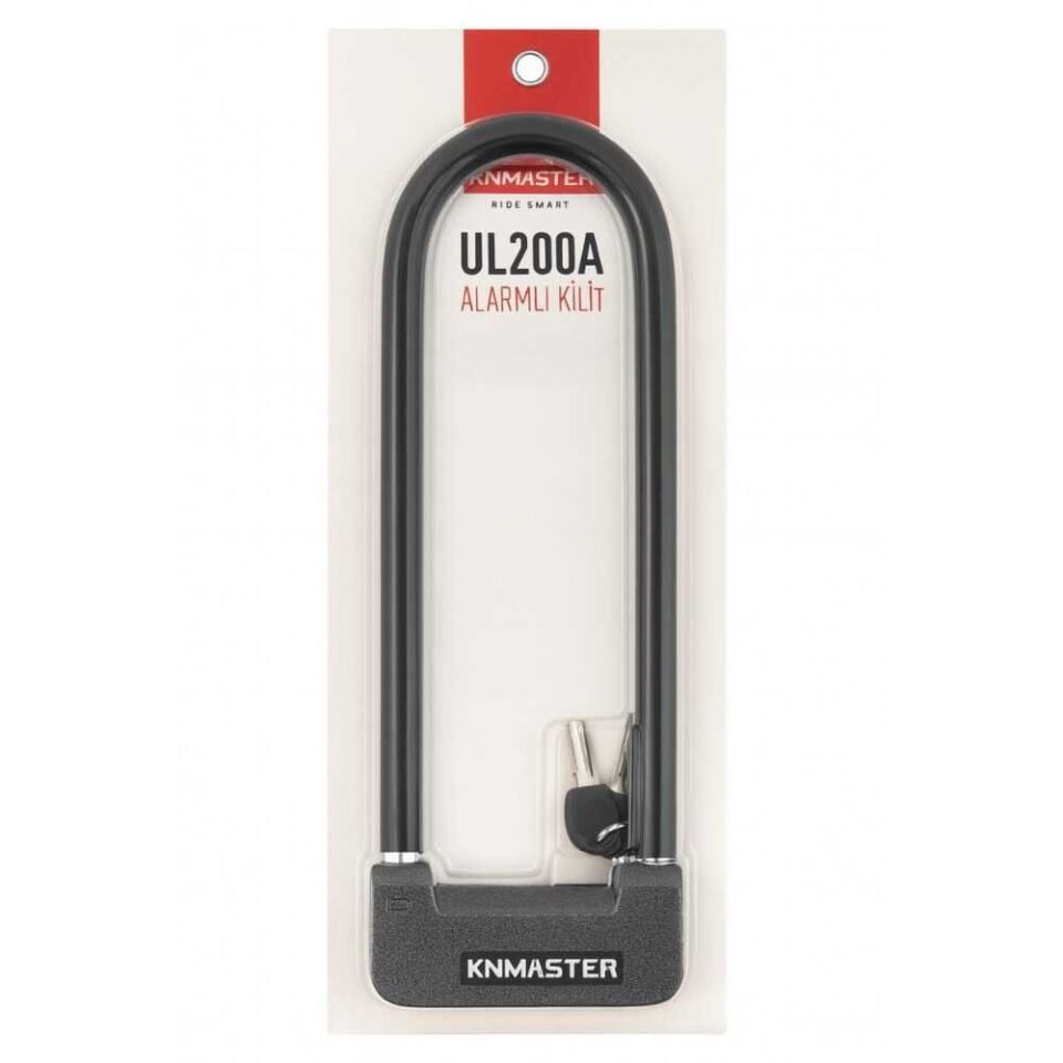 KNMaster UL 200 A Alarm Fonksiyonlu U-Lock Motosiklet Kilidi