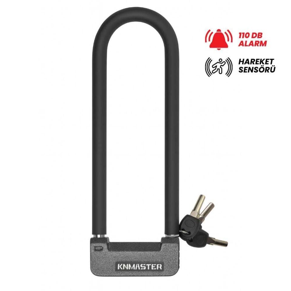 KNMaster UL 200 A Alarm Fonksiyonlu U-Lock Motosiklet Kilidi