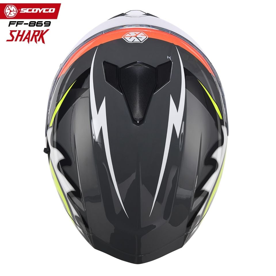 Scoyco Motosiklet Kaskı 869 Shark Tam Kapalı