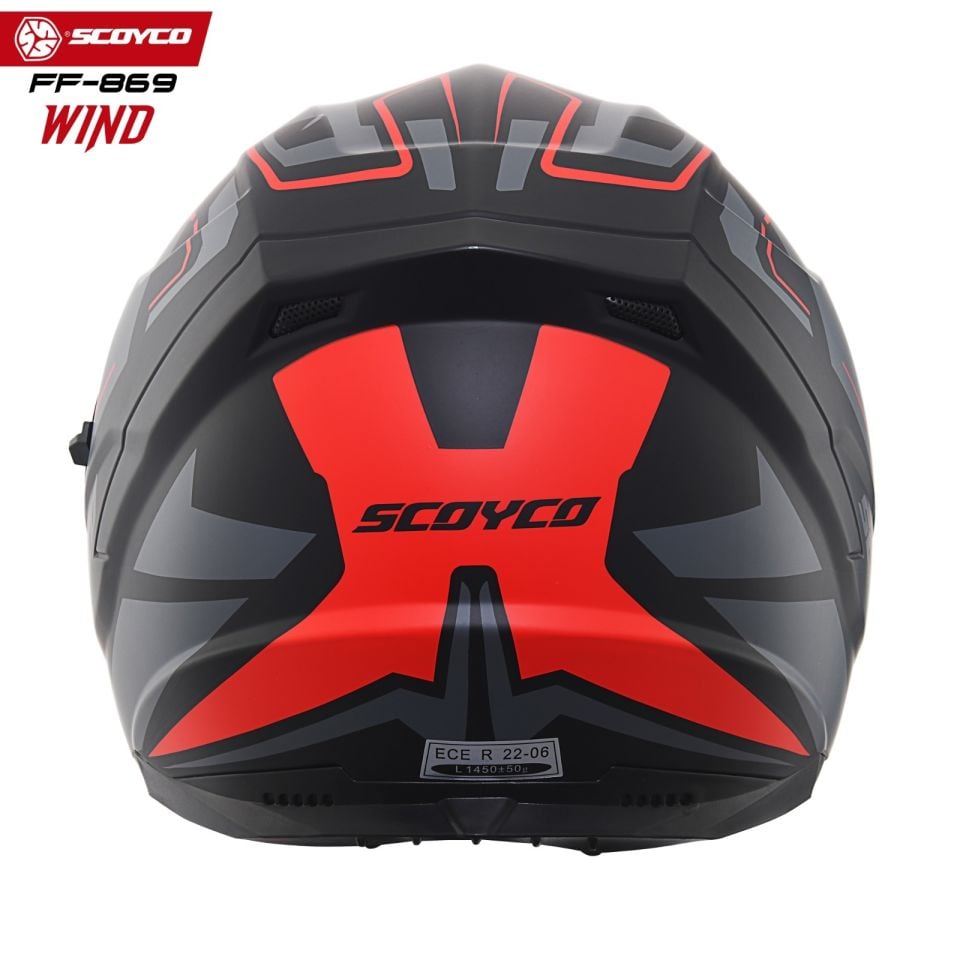Scoyco Motosiklet Kaskı 869 Wind Tam Kapalı