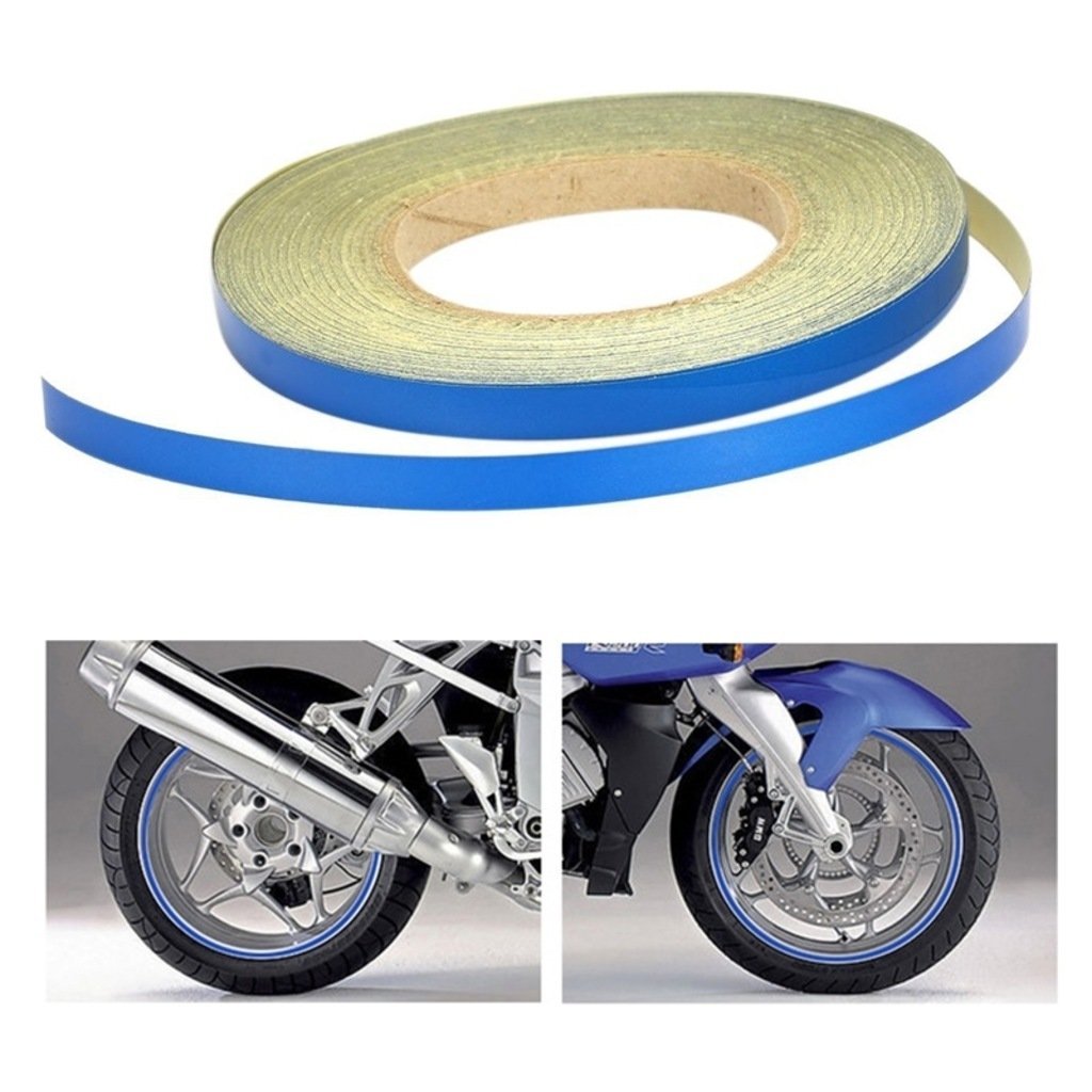 Motosiklet Mavi Jant Şeridi
