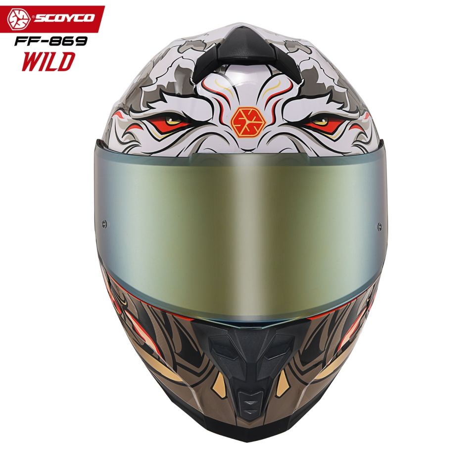 Scoyco Motosiklet Kaskı 869 Wild Tam Kapalı