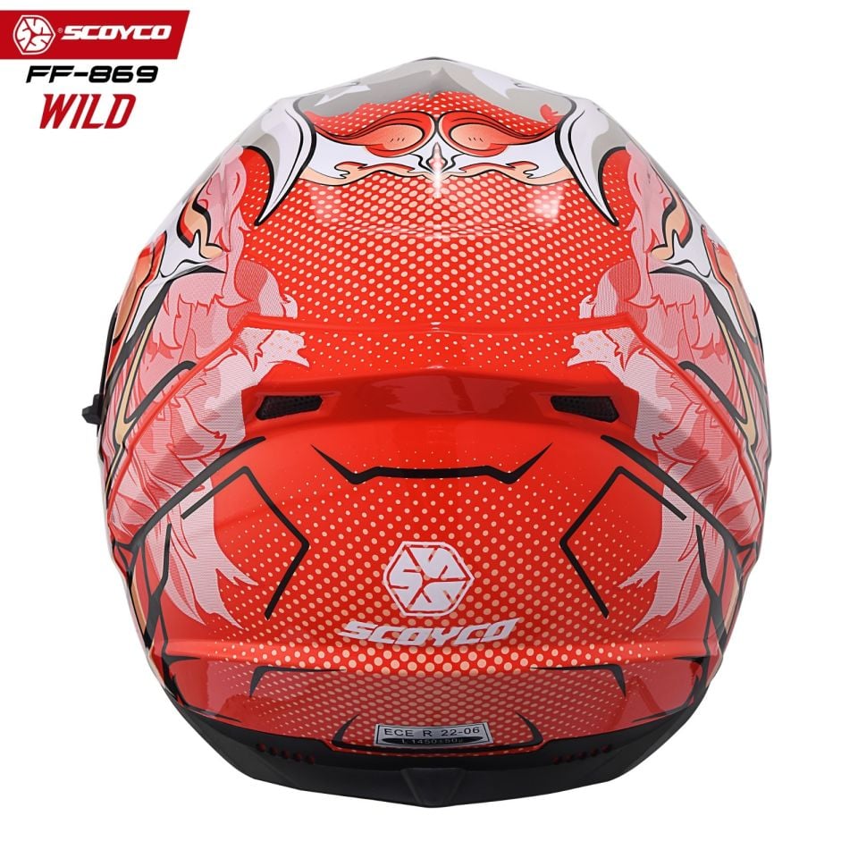 Scoyco Motosiklet Kaskı 869 Wild Tam Kapalı