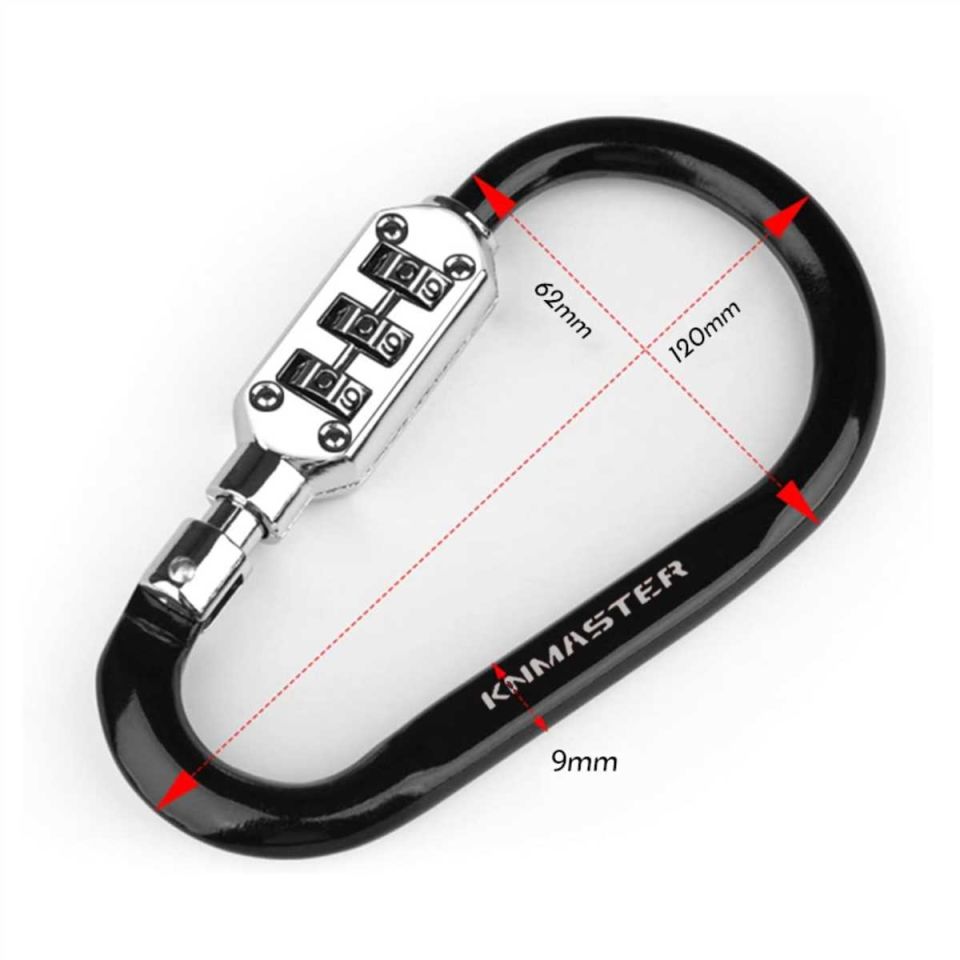 KNMaster Lock 100 Şifreli Karabina Kilidi