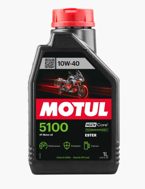 Motul 5100 10W40 Yeni Nesil Motosiklet Yağı 1 Lt.