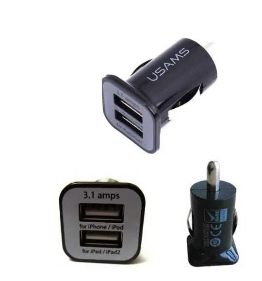 USAMS Çift Usb`li Şarj Adaptörü 3.1A