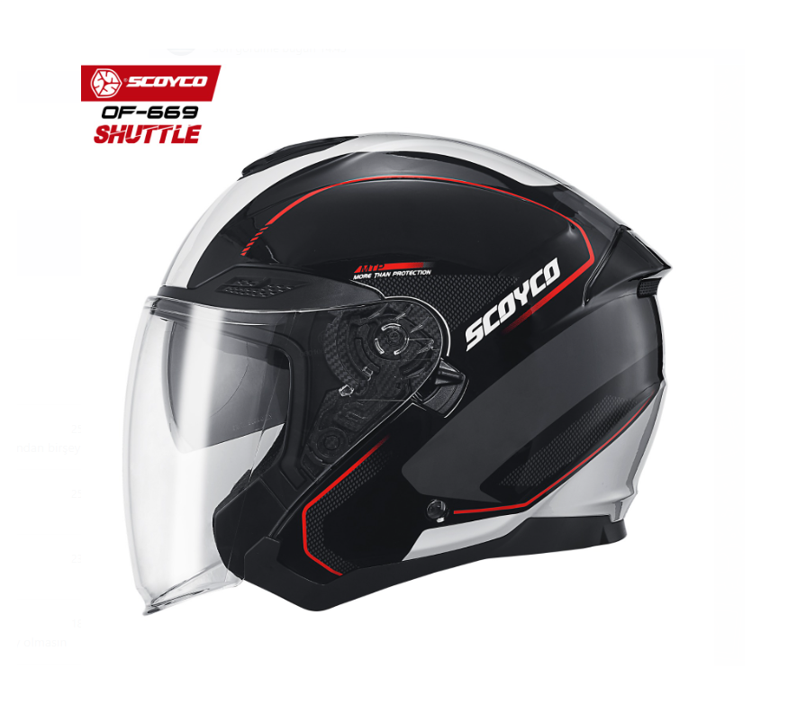 Scoyco Yarım Motosiklet Kaskı OF 669 Shuttle