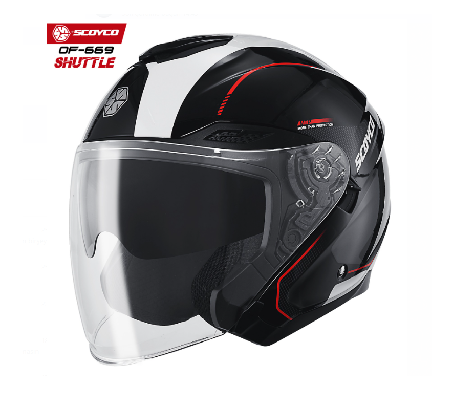 Scoyco Yarım Motosiklet Kaskı OF 669 Shuttle