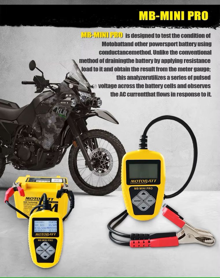 Motobatt Akü Test Cihazı 12V MB-Mini PRO