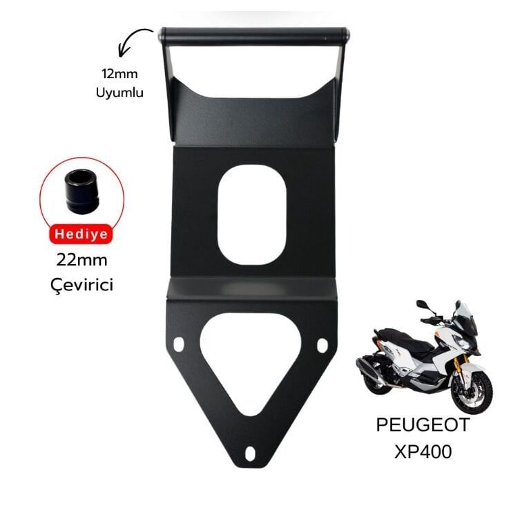 Peugeot XP 400 Telefon Navigasyon Tutucu Gidon Barı 2023-2026