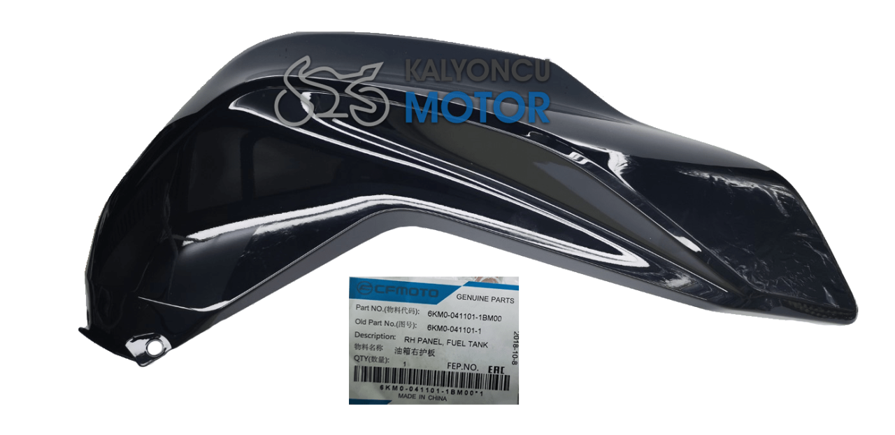 CF Moto NK 250 Benzin Deposu Sağ Plastik Kapak Parlak Siyah