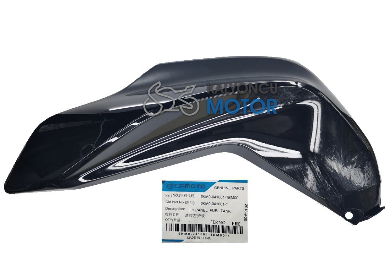 CF Moto NK 250 Benzin Deposu Sol Plastik Kapak Parlak Siyah