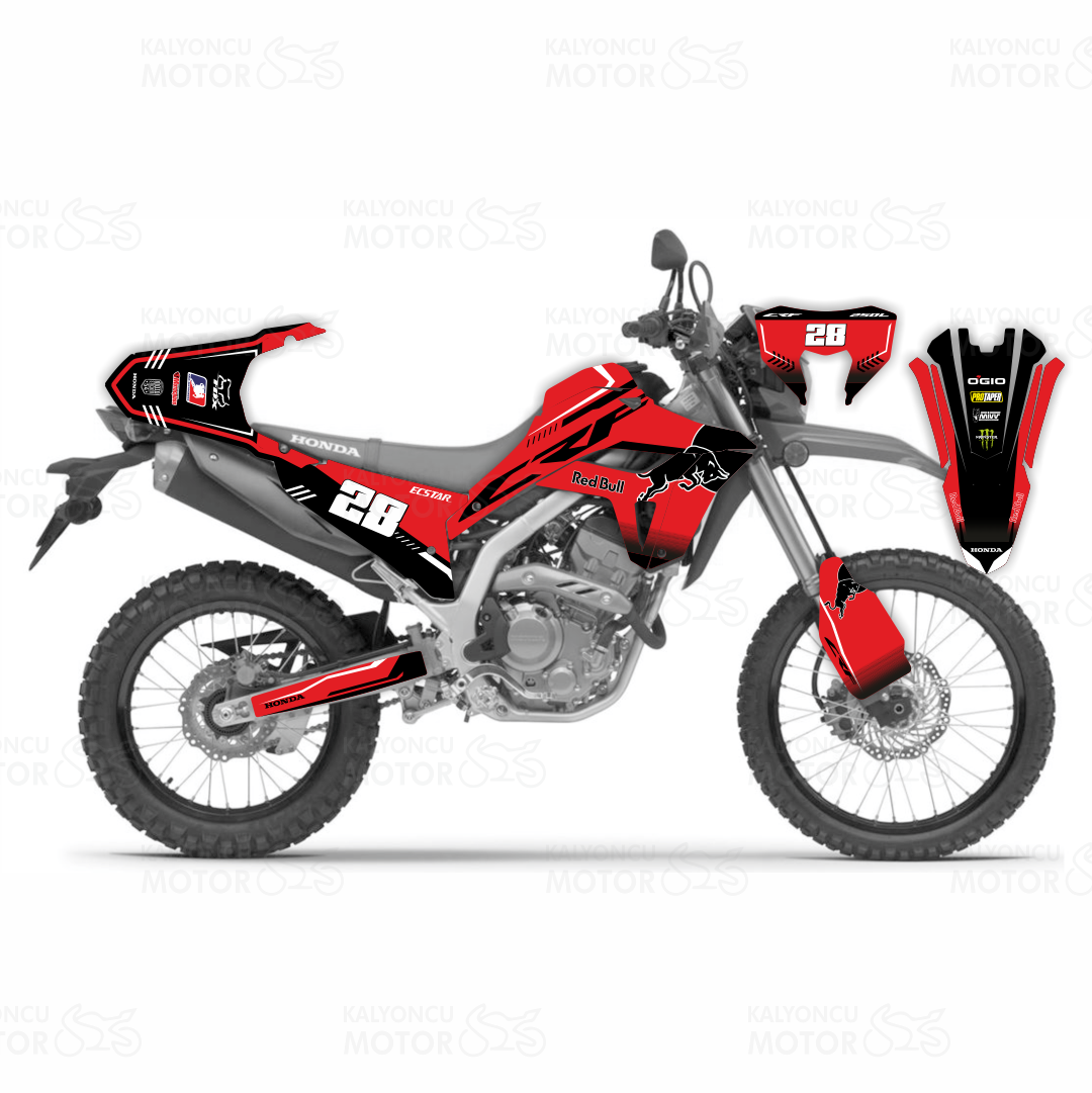 Honda CRF250L v2 Black Bull Design (2023-2025)