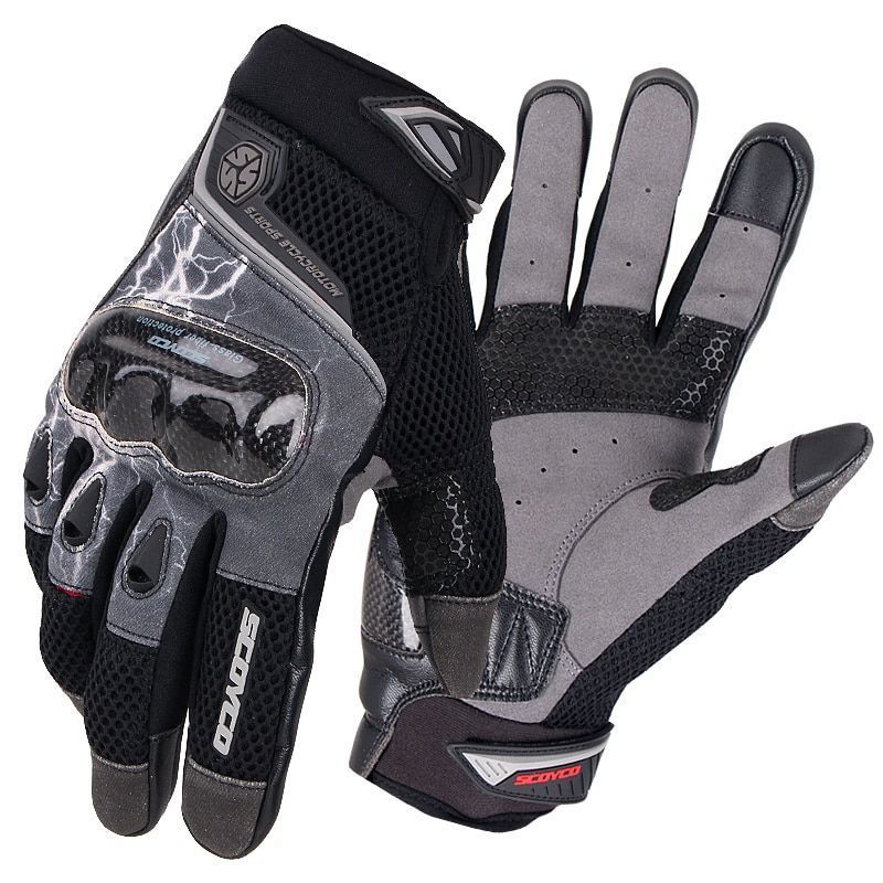Scoyco MC 47 Yazlık Korumalı Eldiven Gri L