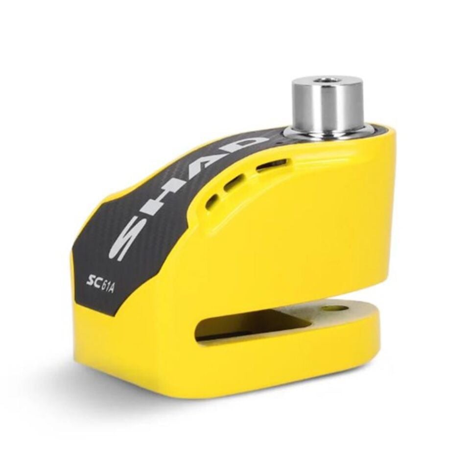 Shad Alarmlı Sarı Motosiklet Disk Kilidi C0S6103A