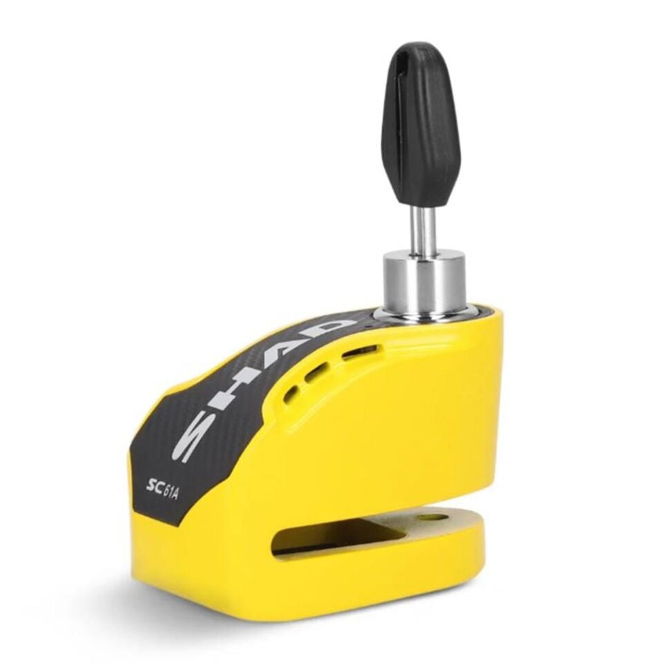 SHAD SC61A Alarmlı Sarı Motosiklet Disk Kilidi C0S6103A