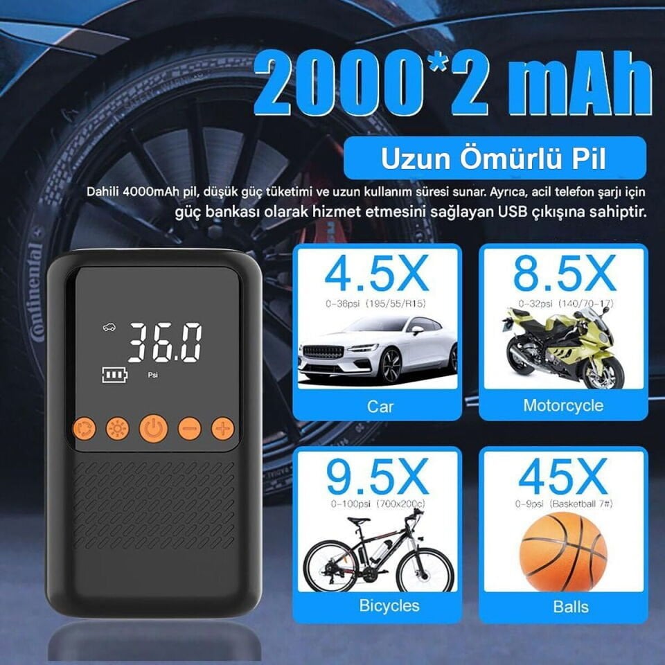 MTS Şarjlı Hava Pompası