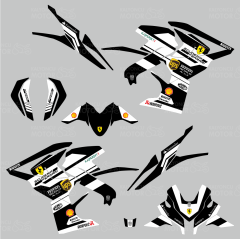 Bajaj Pulsar RS 200 Ferrari Design Siyah Sticker Set