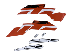 KTM Duke 250 Turuncu Sticker Seti  (Yeni Kasa)