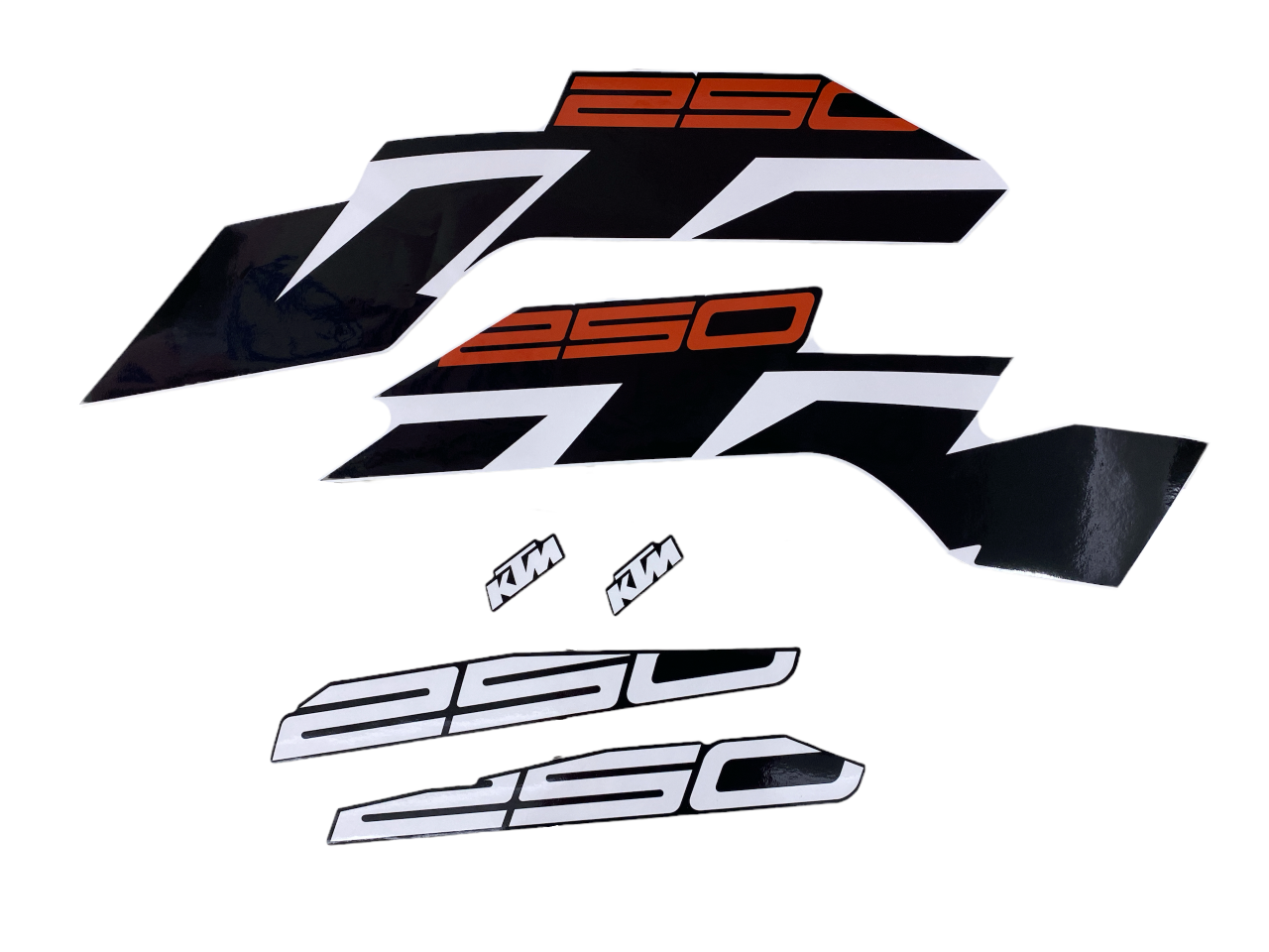 KTM Duke 250 Siyah Sticker Seti  (Yeni Kasa)
