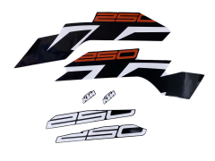 KTM Duke 250 Siyah Sticker Seti  (Yeni Kasa)