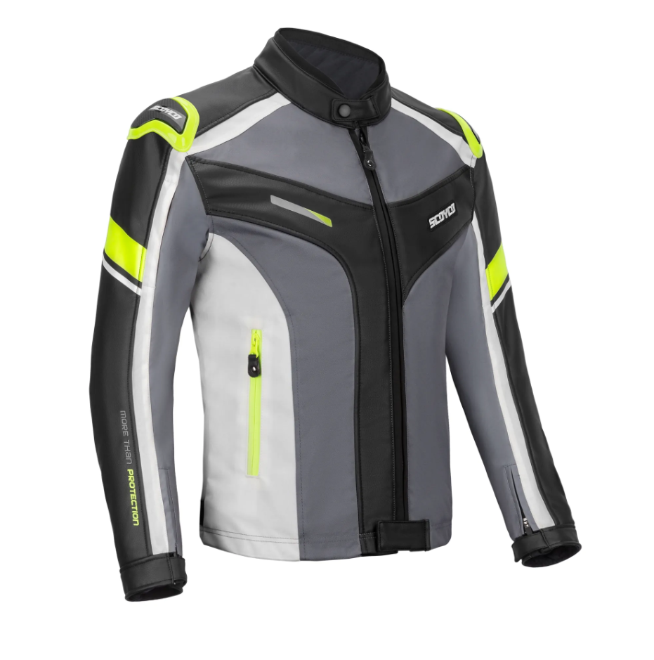 Scoyco JK 152 Motosiklet Montu Neon-Nardo Gri L