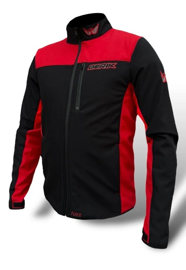Berik Force Kırmızı Softshell Kışlık Motosiklet Montu