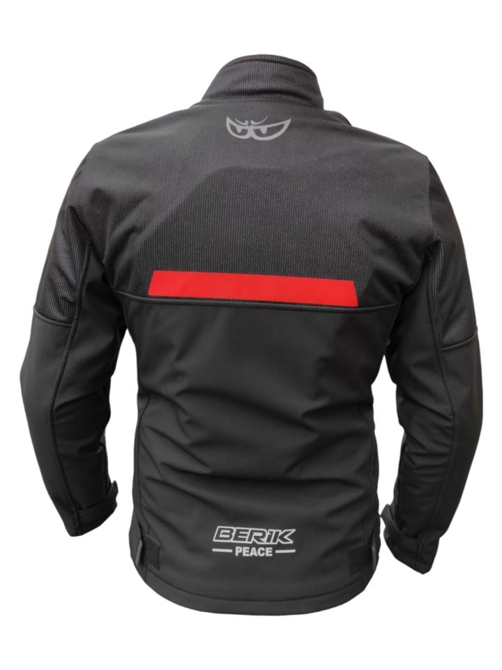 Berik Peace Siyah Softshell Kışlık Motosiklet Montu L
