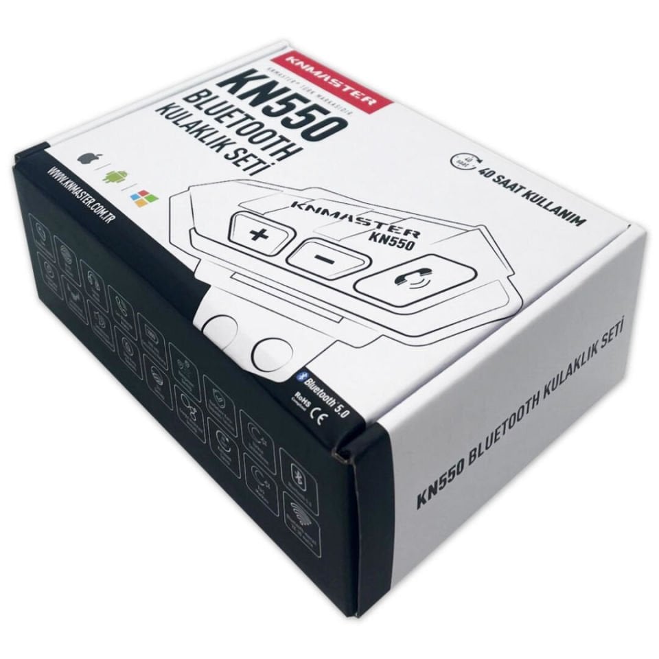 KNMaster KN550 İnterkom Siyah