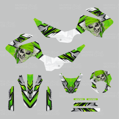 Mondial X-Treme Max 150 Skull Design Sticker Set