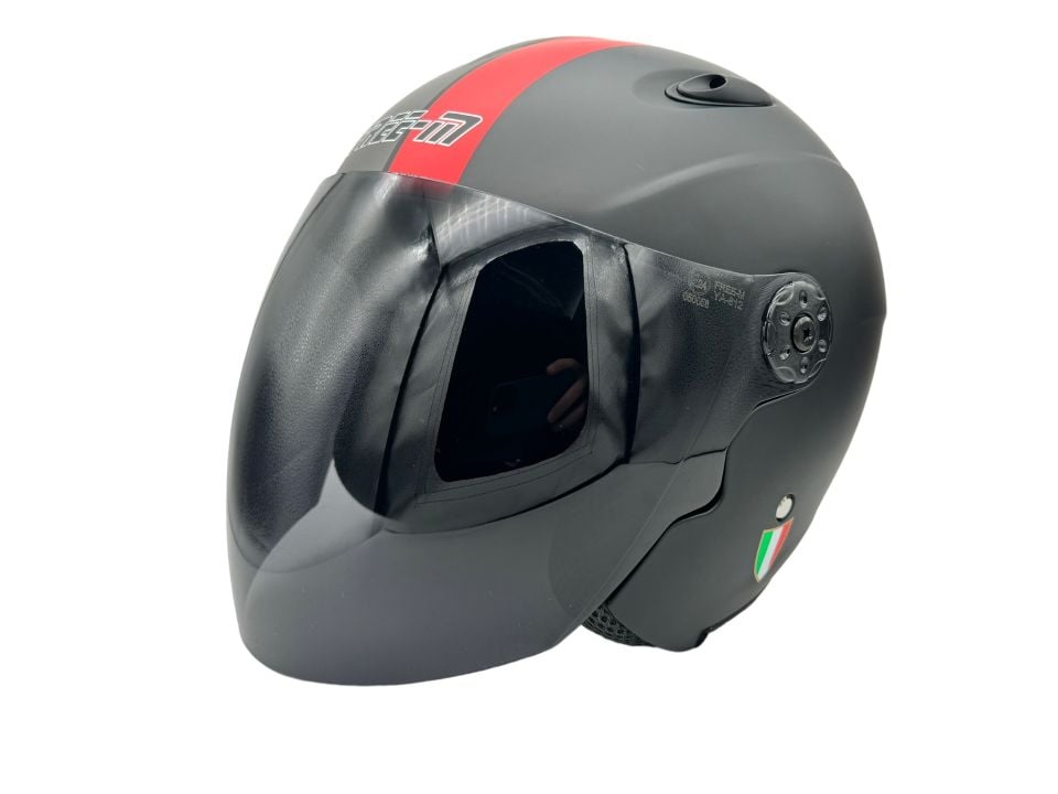 FreeM 601 Fluerescent Red Açık Motosiklet Kaskı