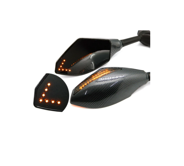 RKS M 250 Kayar Sinyalli Ayna Takımı Karbon
